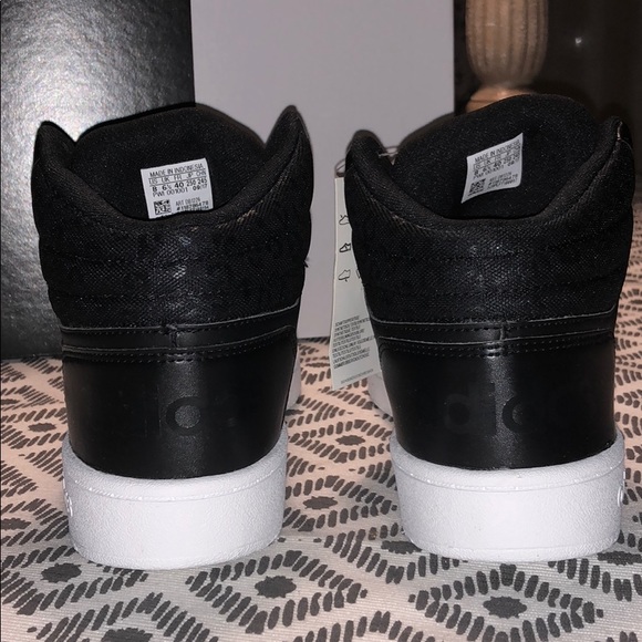 Adidas Hoops 2.0 Mid - Black/Black - NIB - Picture 5 of 6